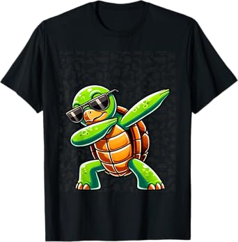 Dabbing Sea Turtle Animal Lover Save The Turtles T-Shirt