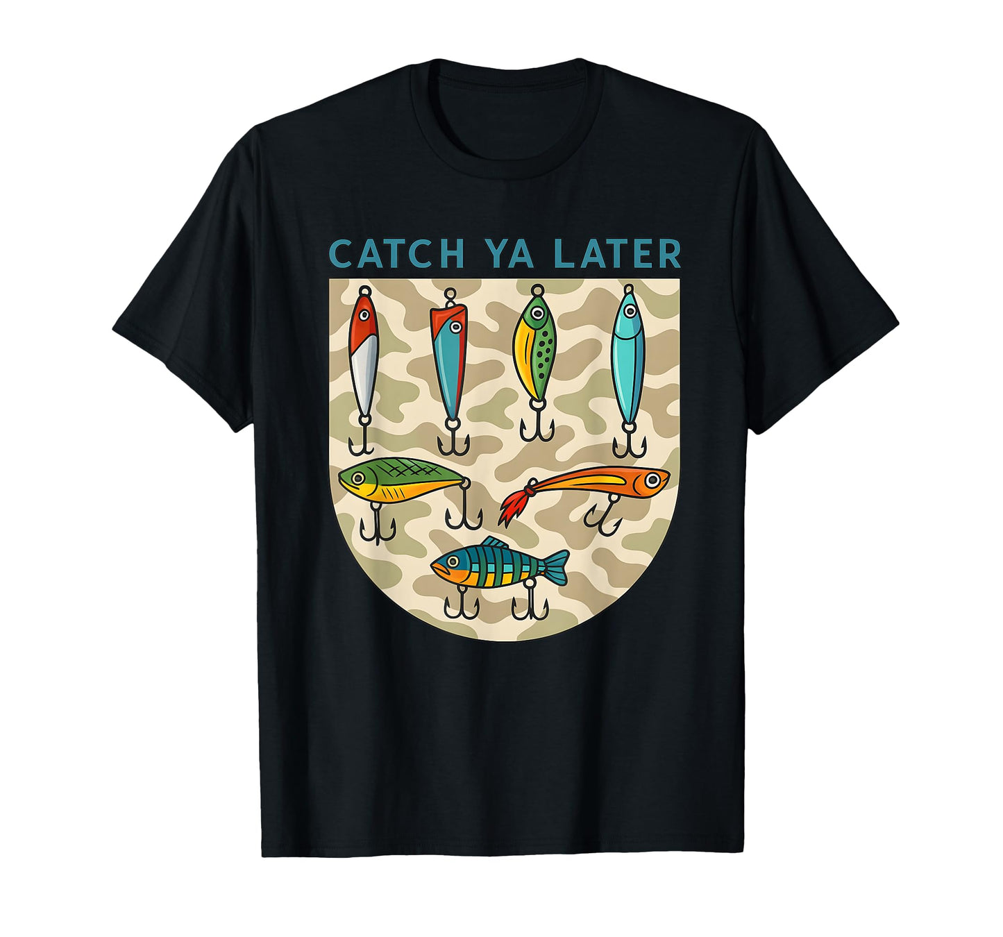 Catch Ya Later Fishing Lures Camo Southern Boy T-Shirt