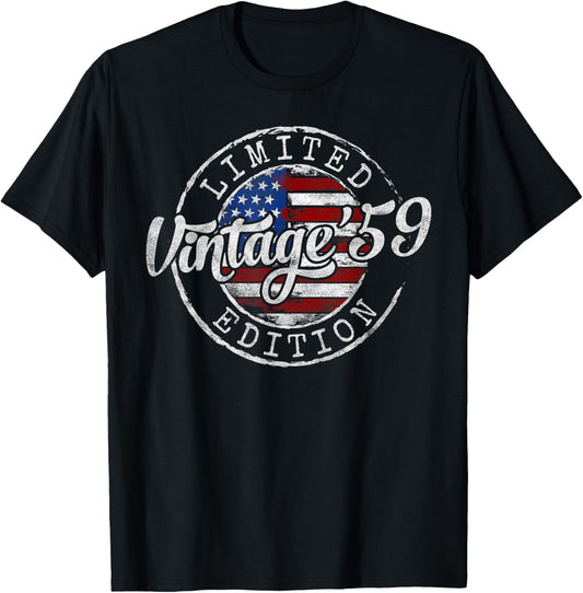 Vintage 1959 66th Birthday Gifts For Men Women 66 Year Old T-Shirt