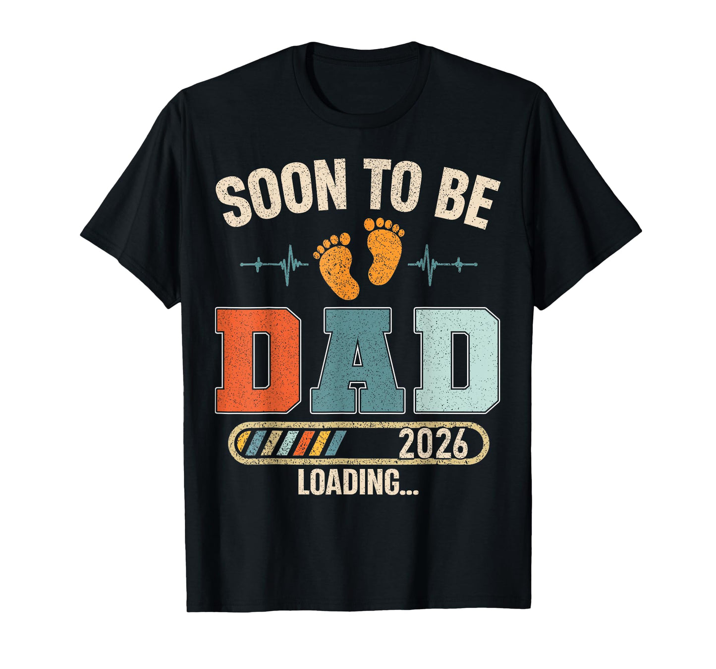 Soon to Be Dad 2026 Loading Baby Announcement for New Dad T-Shirt