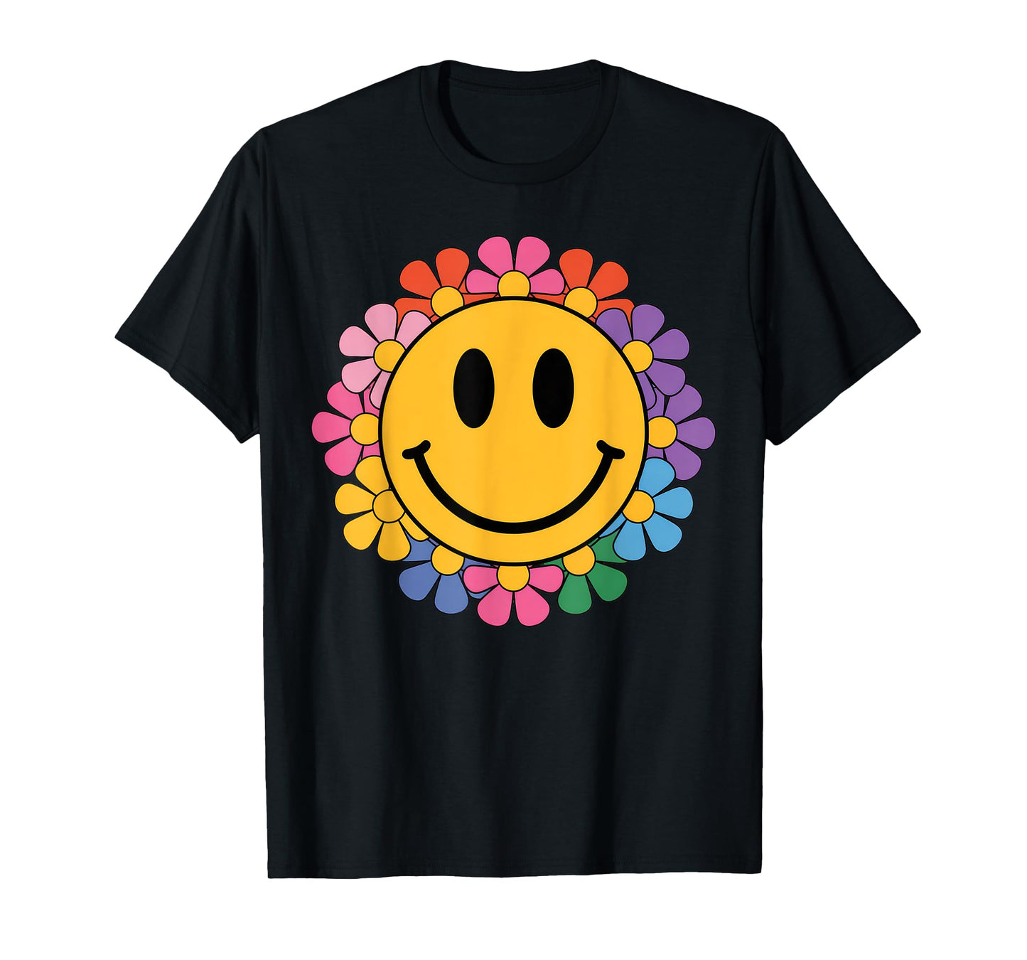 Happy Retro Daisy Smile Face Preppy Aesthetic Men Women Kids T-Shirt