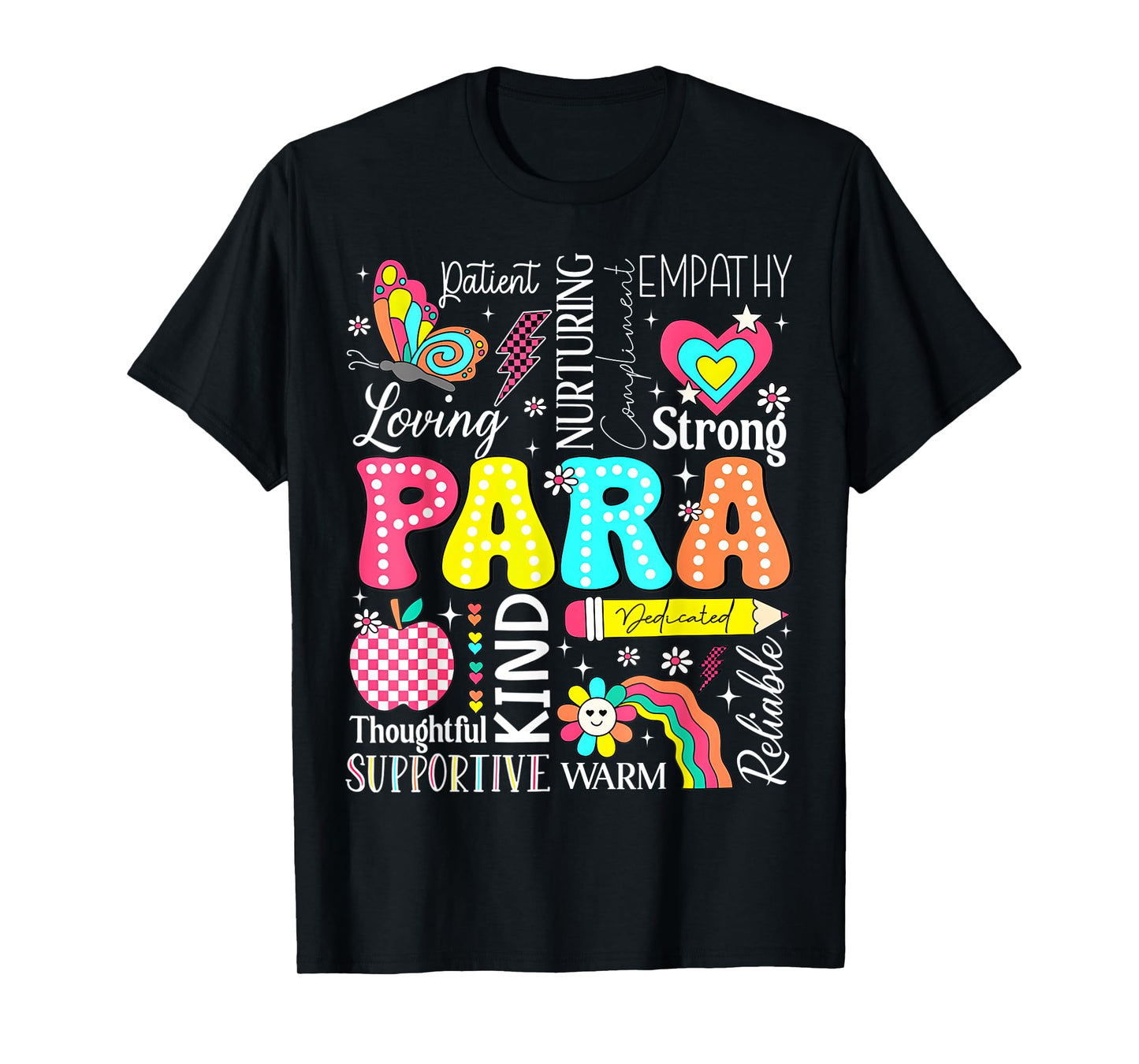 Para Paraprofessional Paraeducator First Day Back To School T-Shirt