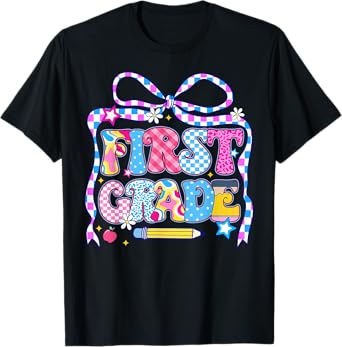 Cute First Grade Teacher 1st Grade Boys Girls Back to School T-Shirt