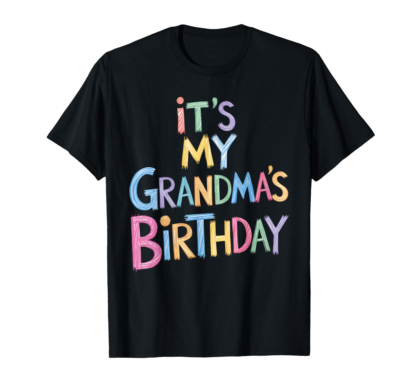 Funny It's my grandma's Birthday Sketch Pencil Artist Kids T-Shirt