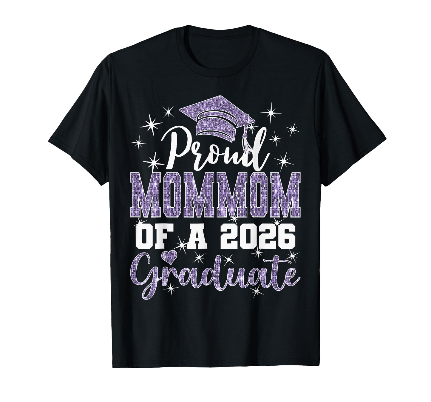 Super Proud Mommom of 2026 Graduate Senior Graduation Family T-Shirt