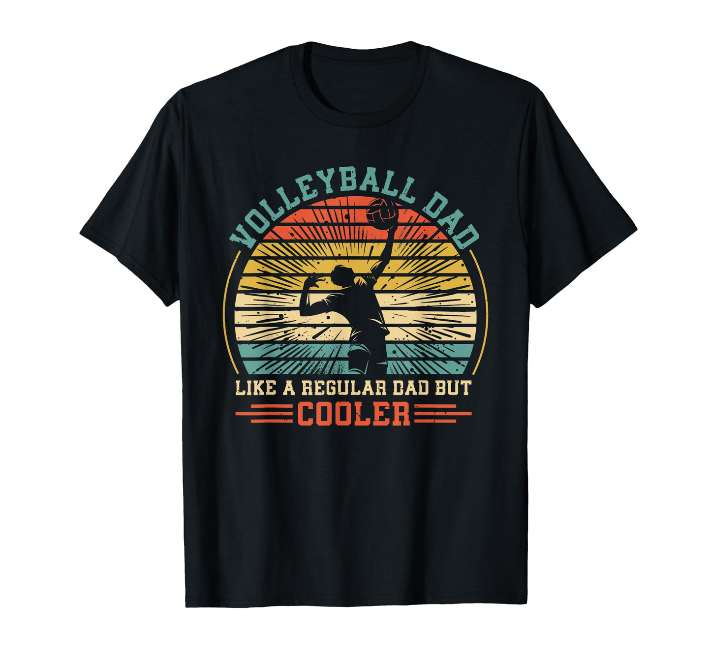 Retro Vintage Volleyball Dad Definition Father's Day For Dad T-Shirt