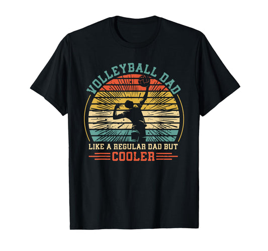 Retro Vintage Volleyball Dad Definition Father's Day For Dad T-Shirt