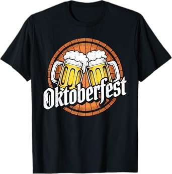 Funny Beer Mug Oktoberfest Bavarian German Party Men Women T-Shirt