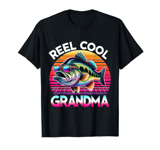 Reel Cool Grandma Mother’s Day Gifts Funny Fishing Grandma T-Shirt