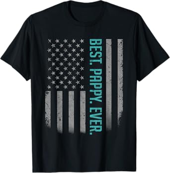 Best Pappy Ever US American Flag Shirt Gift For Father's Day T-Shirt for Men