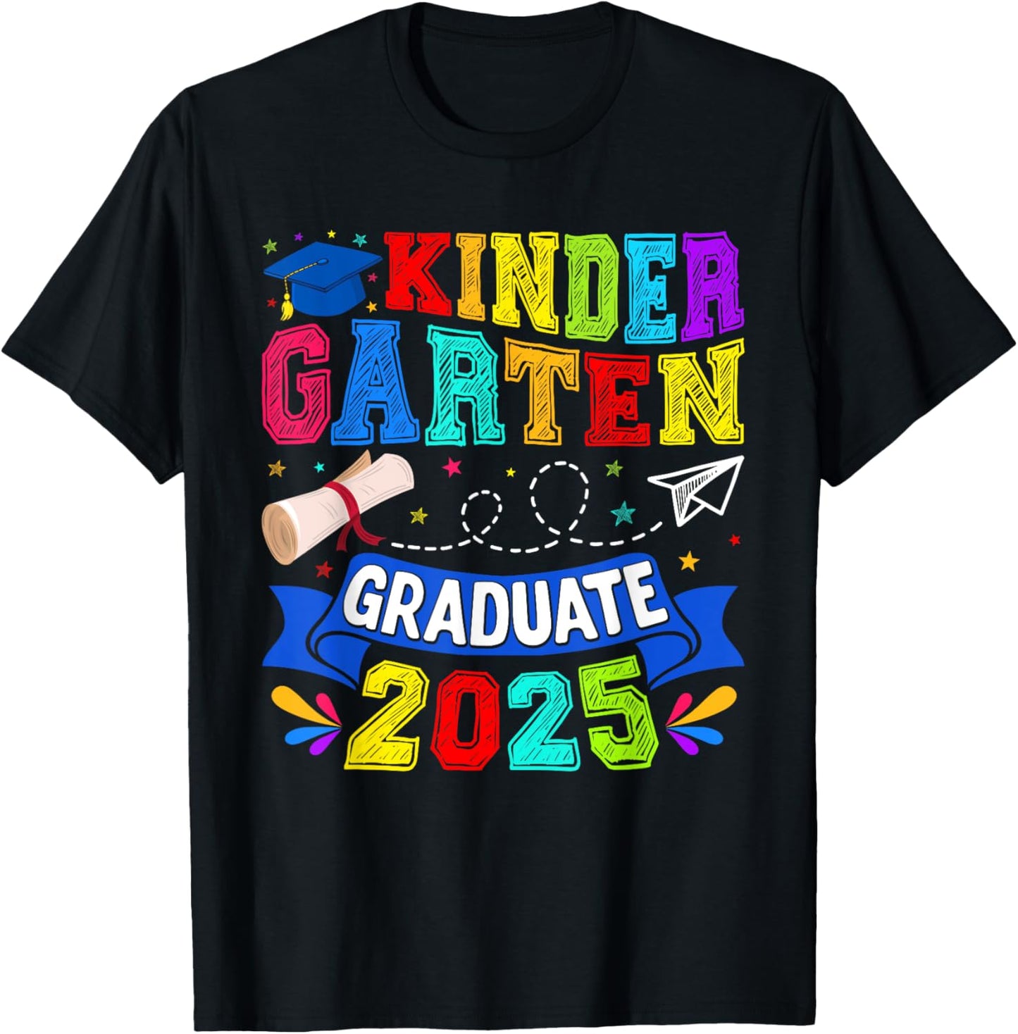 Kindergarten Graduate 2025 Graduation Class Of 2025 Kids T-Shirt