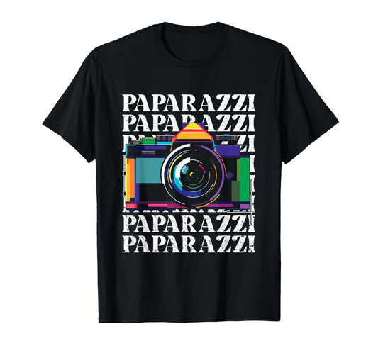 Paparazzi | Yellow Journalism Press | Photographer Camera T-Shirt