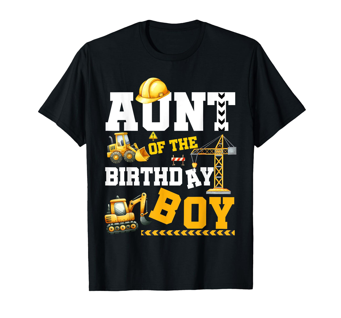 Matching Construction Family Party Aunt Of The Birthday Boy T-Shirt