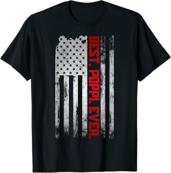 Best Poppi Ever American USA flag Father’s Day gift Poppi Women Men T-Shirt