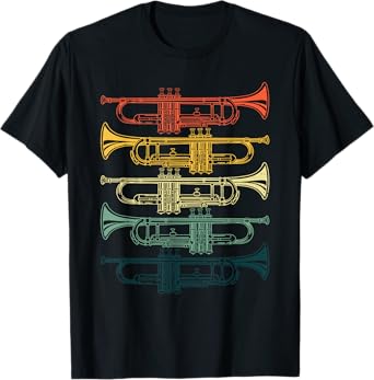 Cool Trumpet For Men Women Marching Band Musician Jazz Music T-Shirt