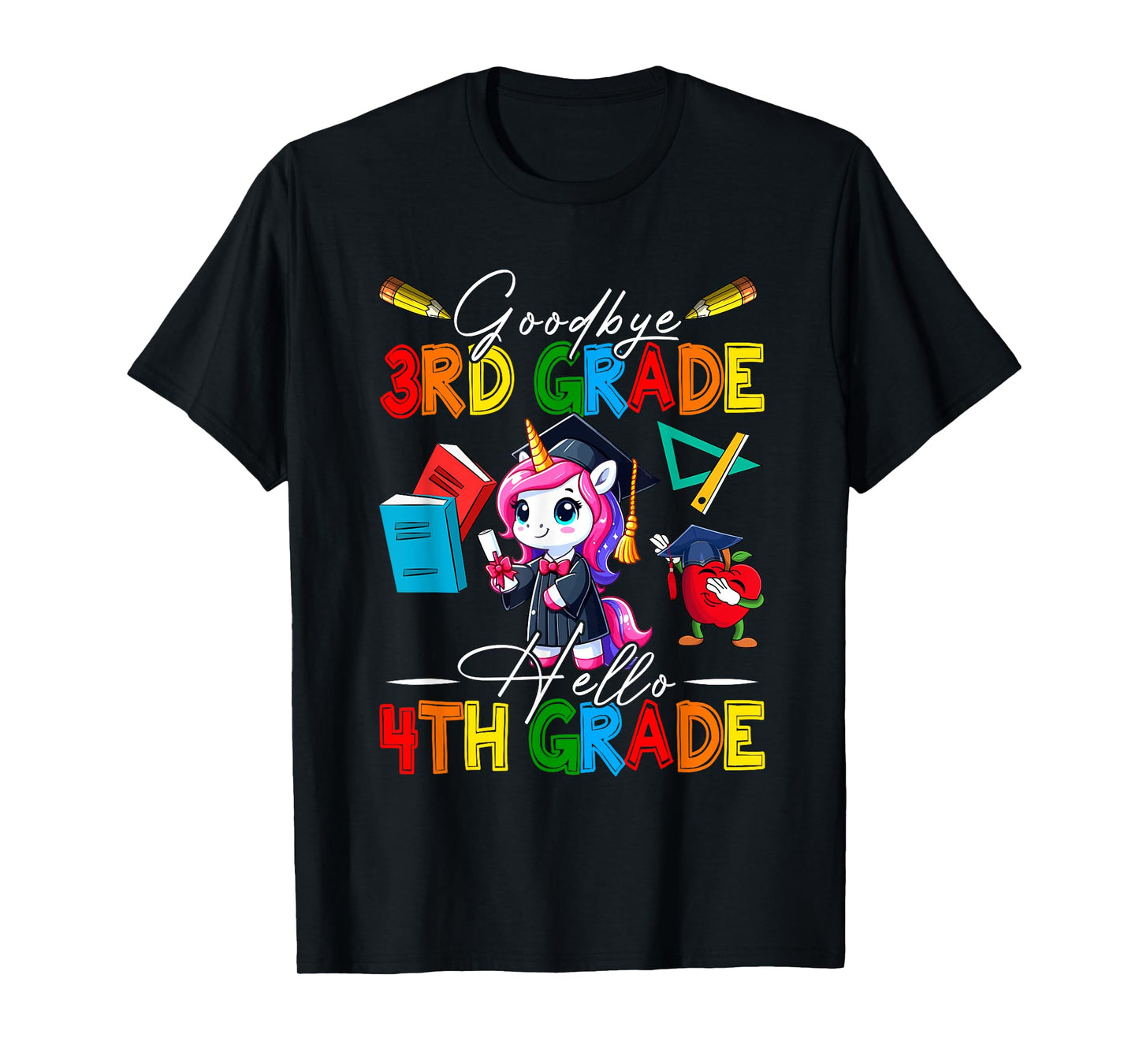 Goodbye 3rd Grade Hello 4th Grade Costume Unicorn Students T-Shirt