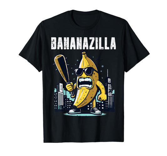Banana Monster Bananazilla Funny Fruit Meme Men Kids Women T-Shirt