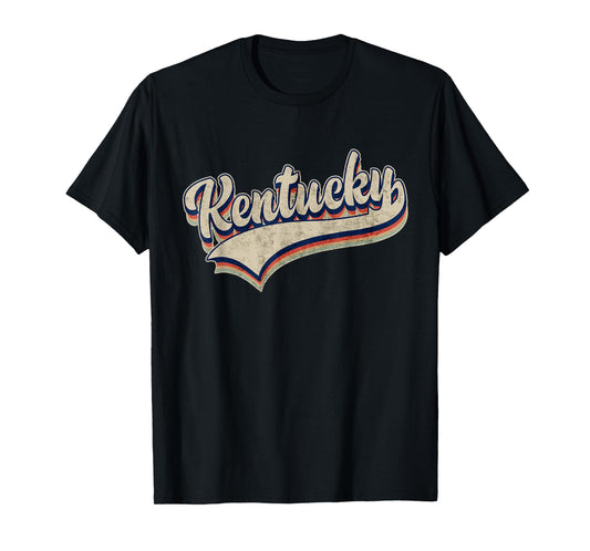 Distressed Kentucky Pride Name Vintage Retro T-Shirt