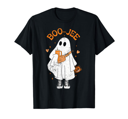 Spooky Season Cute Ghost Halloween Boujee Boo Jee T-Shirt