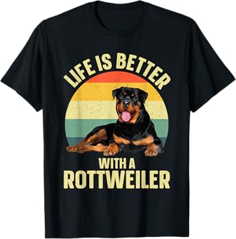 Cool Rottweiler Design For Men Women Rottie Rottweiler Lover T-Shirt
