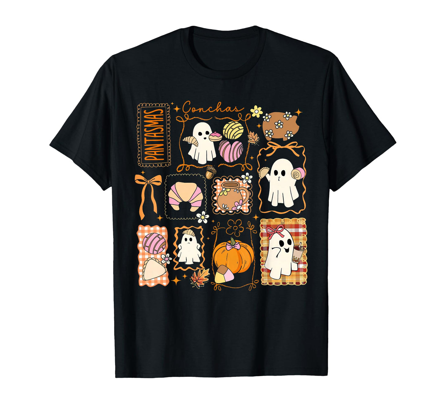 Spooky Conchas Pantasmas Mexican Halloween Girl Women Kids T-Shirt