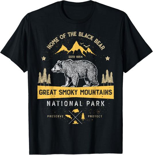 Great Smoky Mountains National Park T shirt Bear Vintage T-Shirt