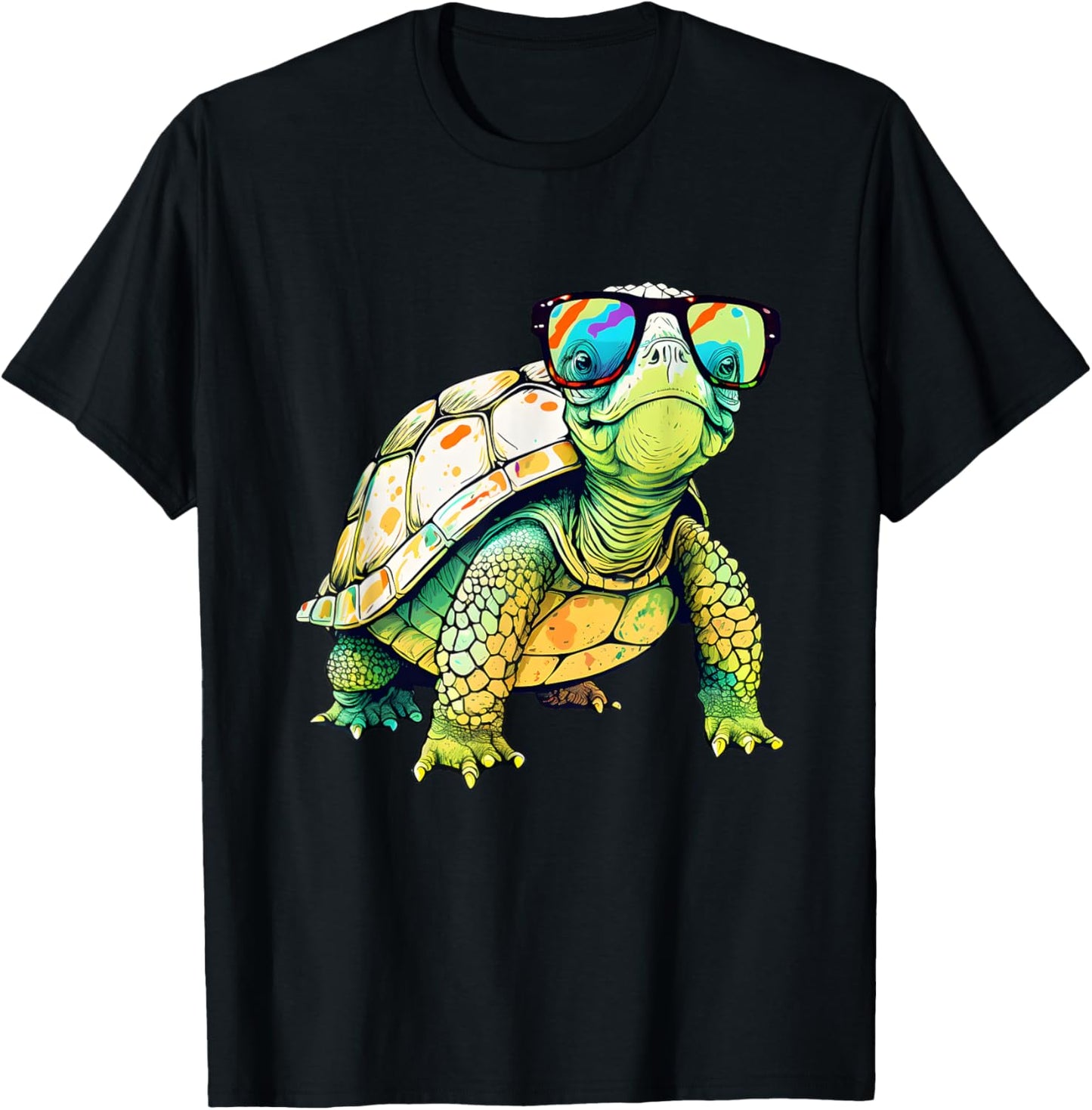 Turtle Colorful Turtle Outfit Mens Turtle Lover Turtle T-Shirt