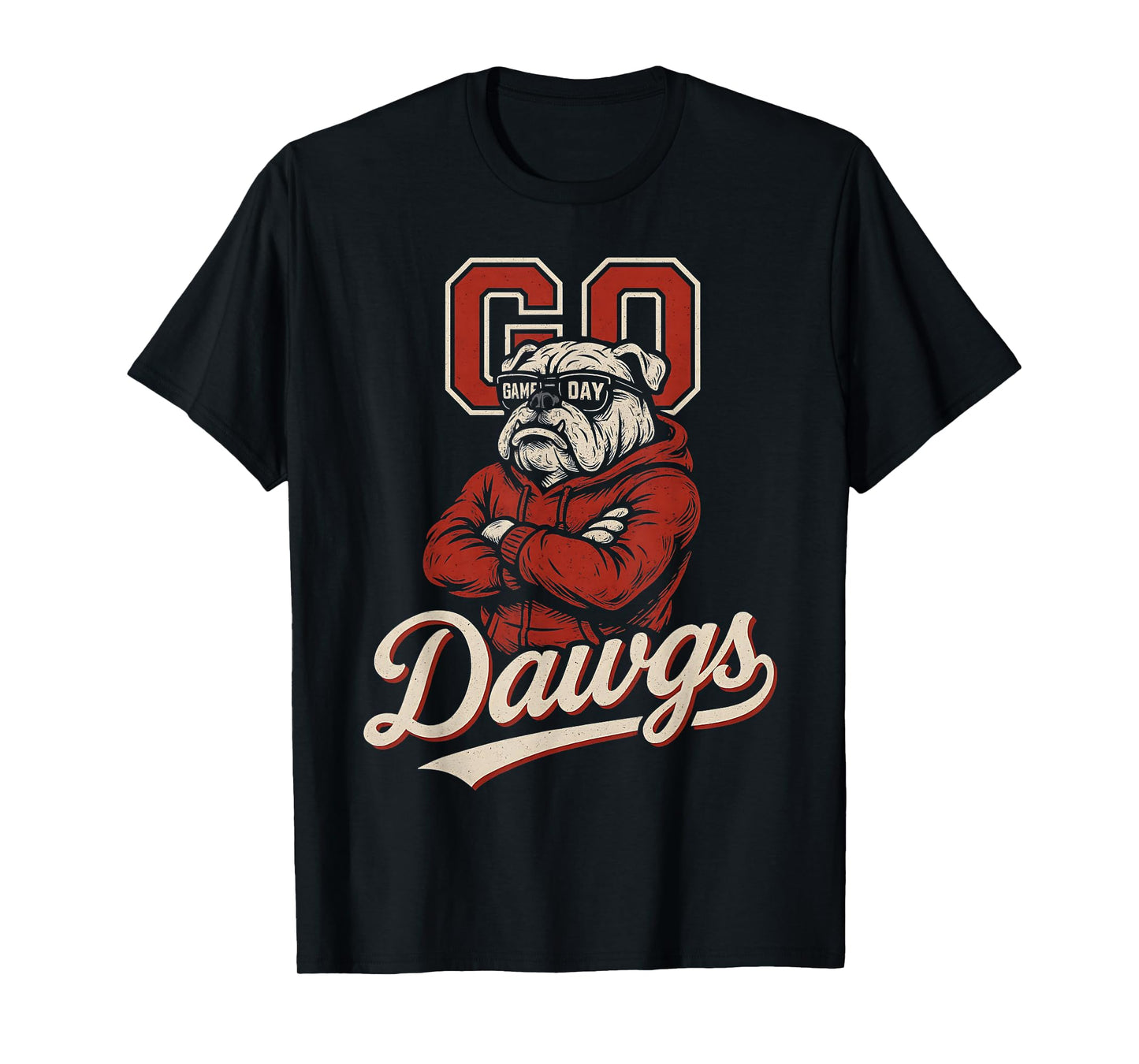 Bulldogs Graphic Go Dawg Men Women Kid Boy Girl T-Shirt