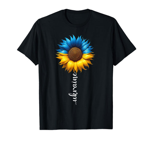 Ukraine Flag Sunflower Vintage Ukrainian Support Ukraine T-Shirt