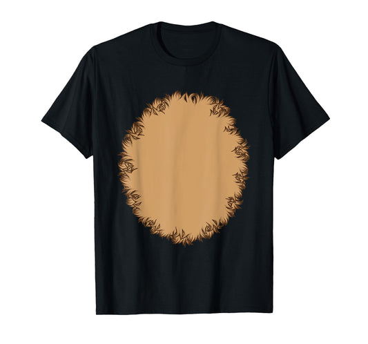 Animal Fur Belly Halloween Costume For Monkey, Bear or Dog Men Women Kids T-Shirt