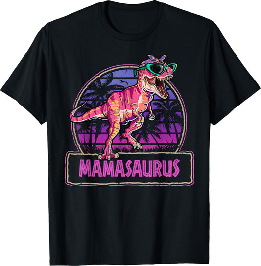 Mamasaurus T Rex Mama Saurus Women Dinosaur Family Matching T-Shirt