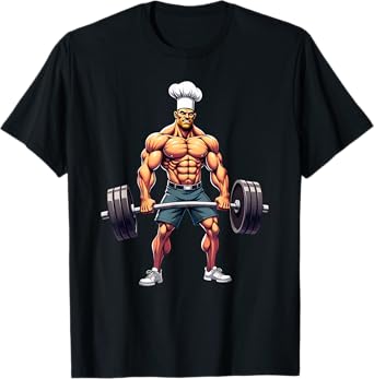 Workout Gym Chef Deadlift Weightlifting T-Shirt