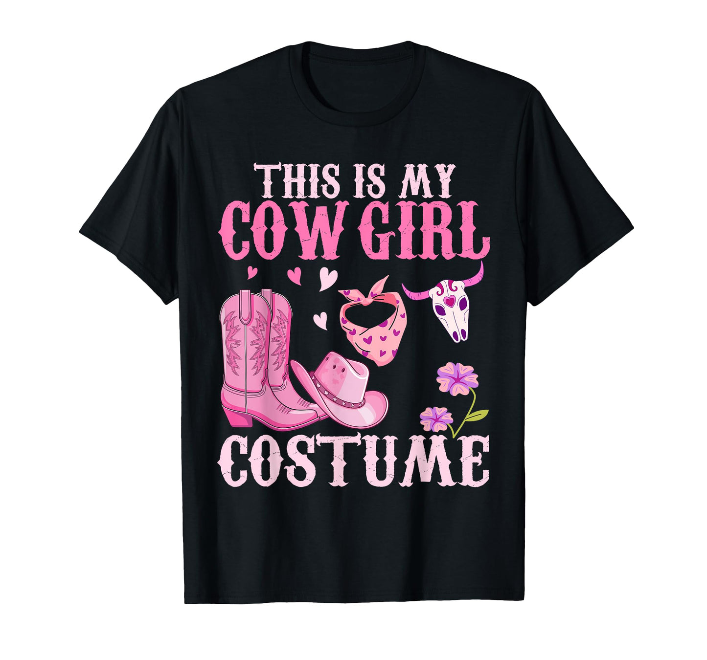 Western Cowgirl Outfit Women Cowboy Tee Cute Cowgirl Costume T-Shirt