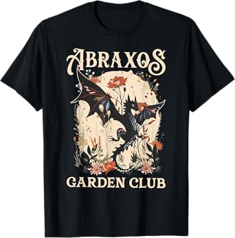 Abraxos Flower Garden Club Flower Shirt, Fantasy Book Lover T-Shirt
