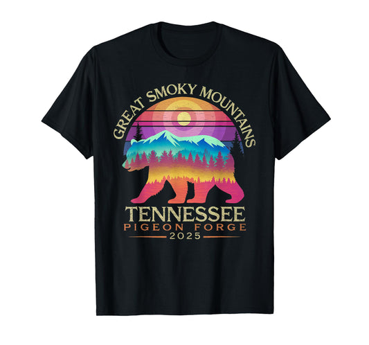 Tennessee Smoky Mountains Family Vacation 2025 Pigeon Forge T-Shirt