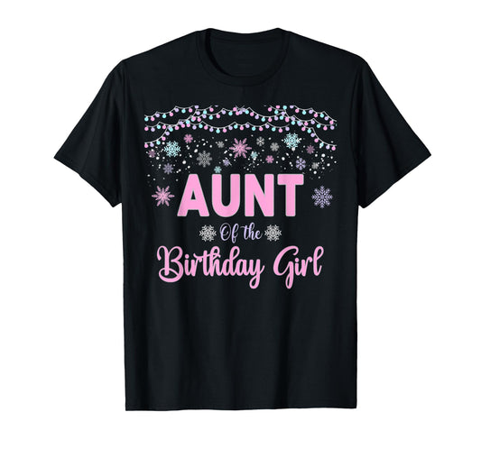 Winter One derland Party Theme Girls Outfit T-Shirt