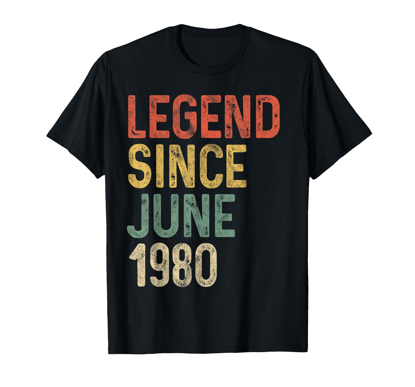 Legend 1980 45th Birthday Gifts for Men Women 45 Year Old T-Shirt