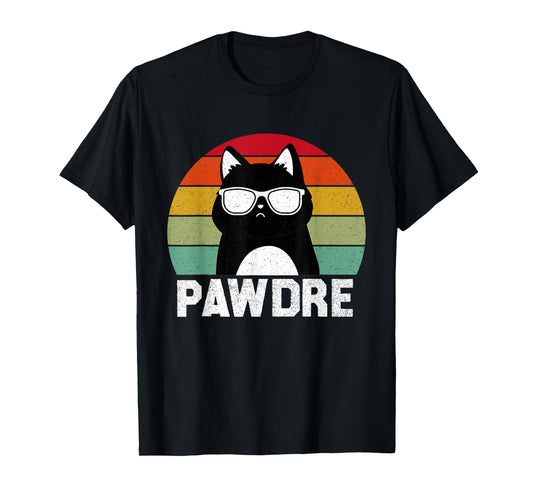 Pawdre Cat Dad Funny Cat Lover Best Cat Dad Ever T-Shirt