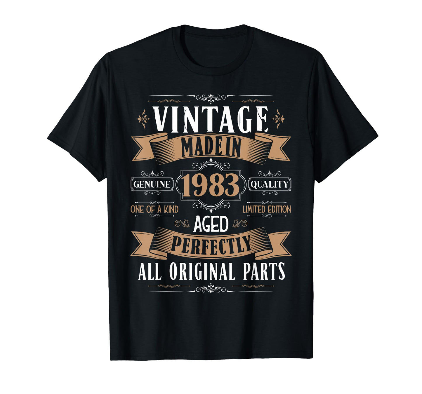 Vintage 42nd Birthday Men Born 1983 42 Years Old Bday Men T-Shirt
