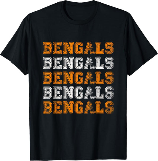 Vintage, Retro, Novelty, Bengals T-Shirt