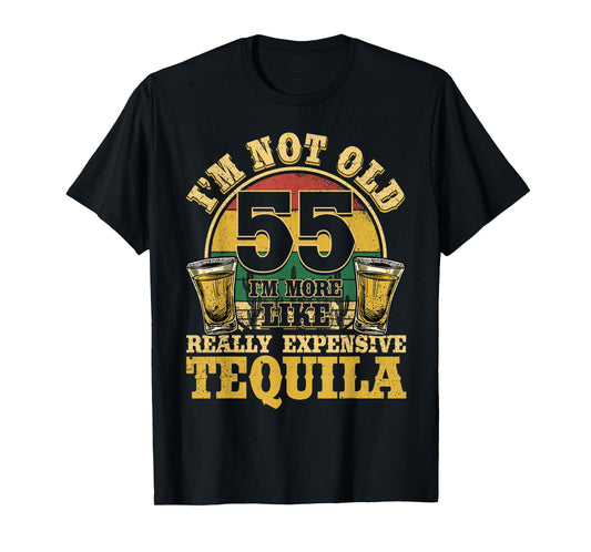 55 Years Old Tequila Mexican 55th Birthday Tequila Drinker T-Shirt