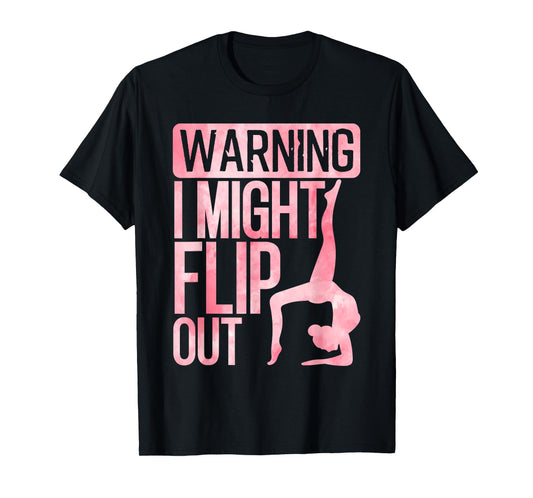 Cute Gymnastics Art For Girls Kids Women Tumbling Gymnast T-Shirt