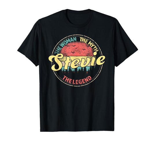 Stevie The Woman The Myth The Legend Personalized Name T-Shirt