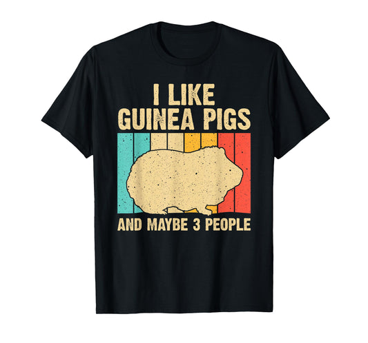 Cool Guinea Pig Art for Men Women Cavy Pet Guinea Pig Lover T-Shirt
