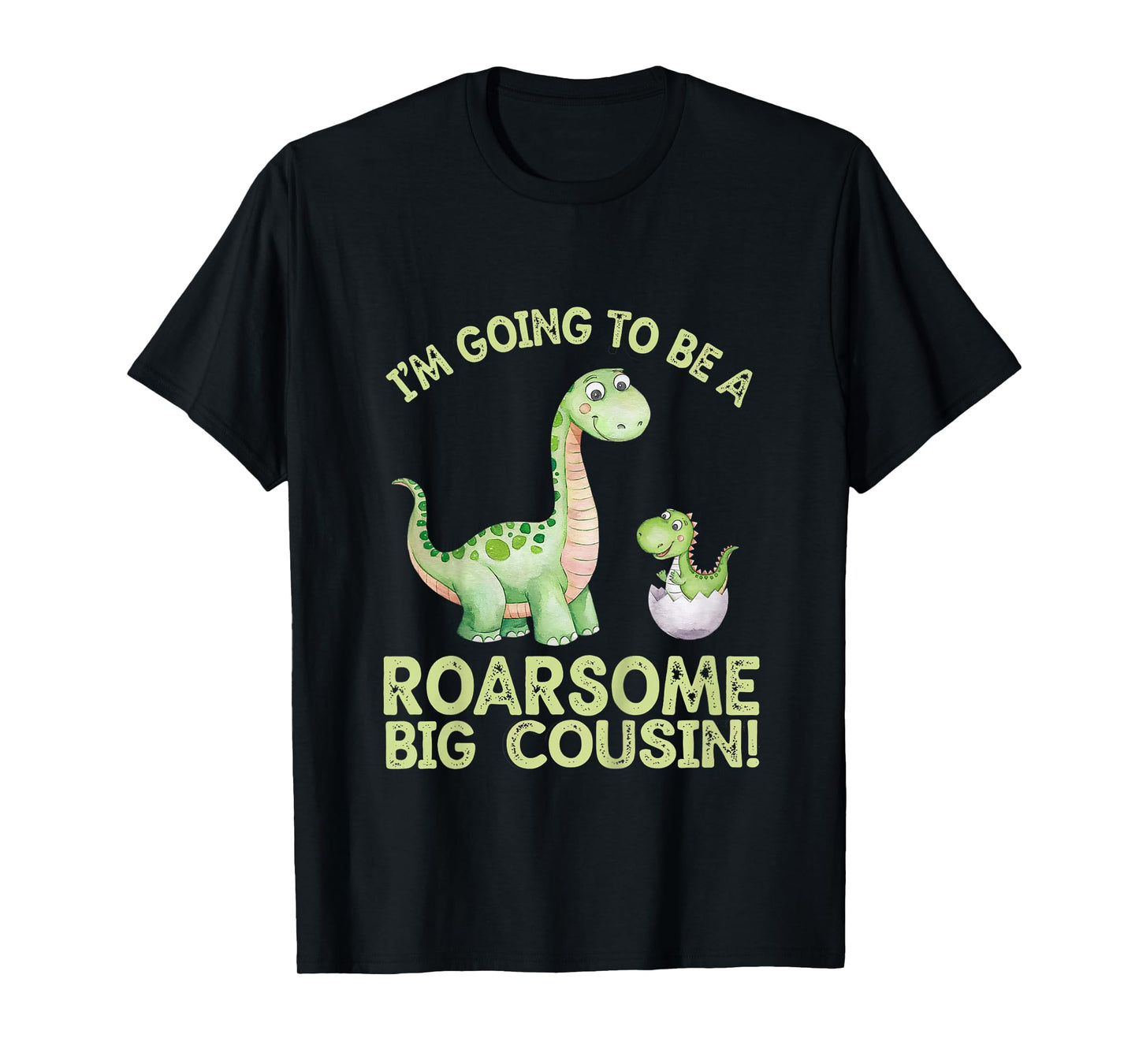 Roarsome Big Cousin Dinosaur Baby Announcement T-Shirt