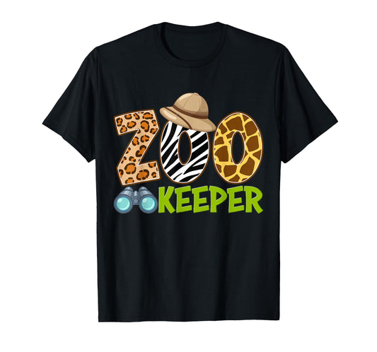 Zookeeper Costume Safari Trip African Savanna Animals Theme T-Shirt