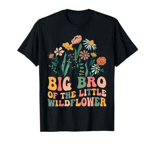 Big Brother Of The Little Wildflower Birthday Party Baby T-Shirt