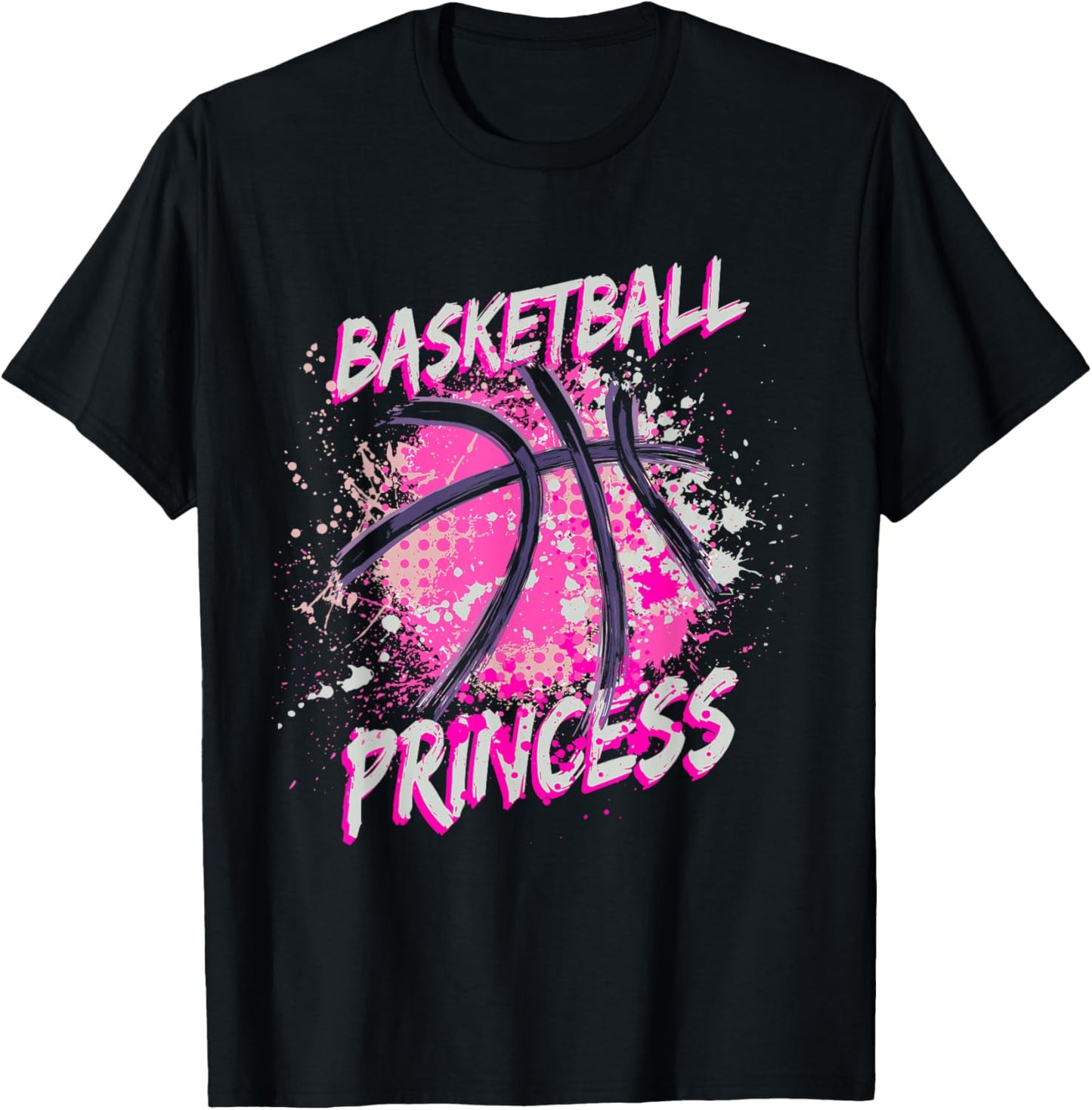Girls Basketball Princess T-Shirt