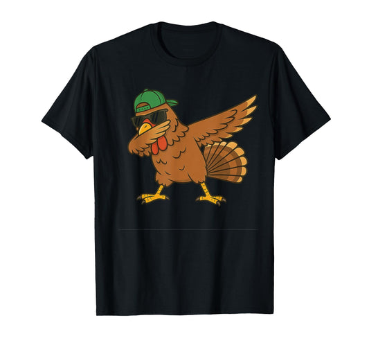 Turkey Dab Meme Animal Dance Funny Gifts for Men Women Kid T-Shirt