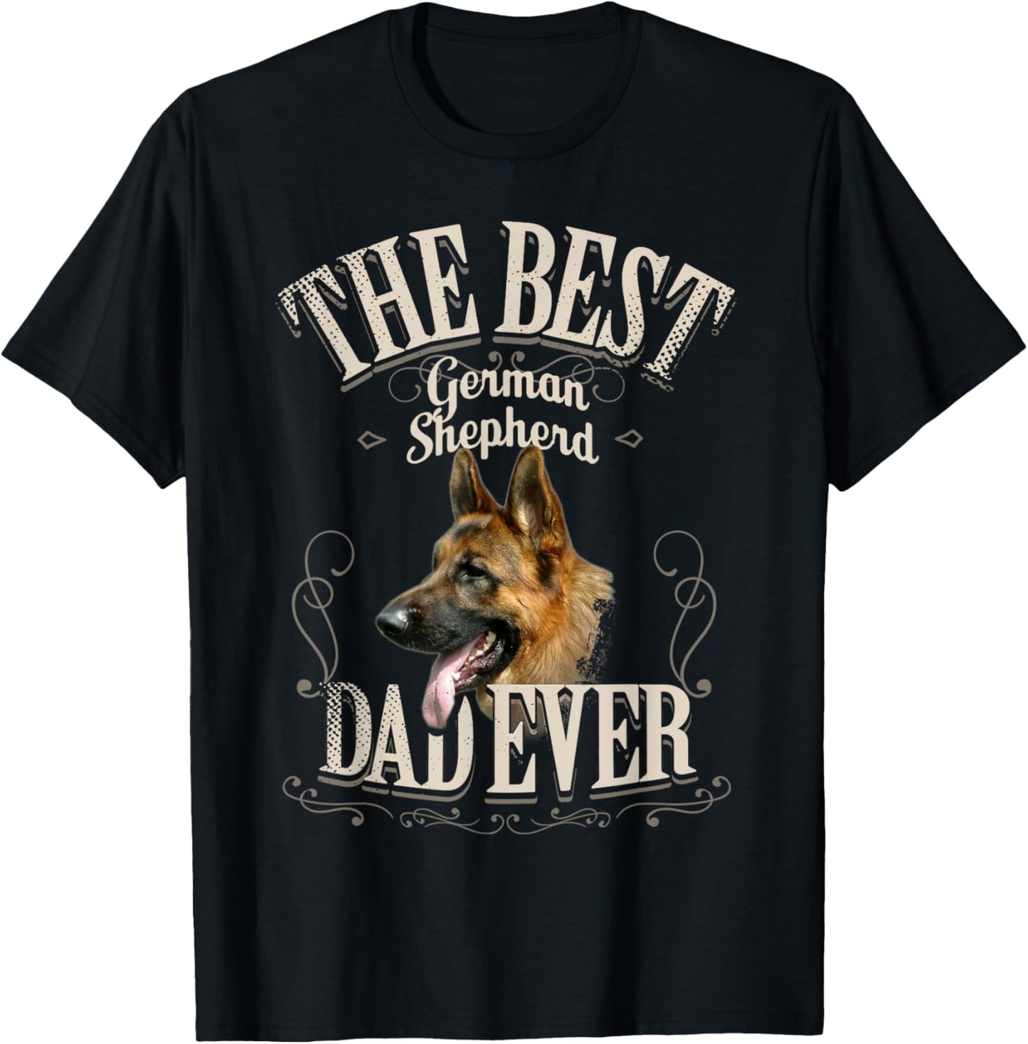 Best German Shepherd Dad Ever - Funny Dog Lover Gifts Men T-Shirt